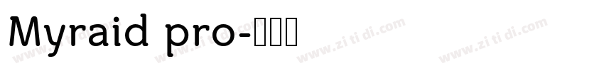 Myraid pro字体转换